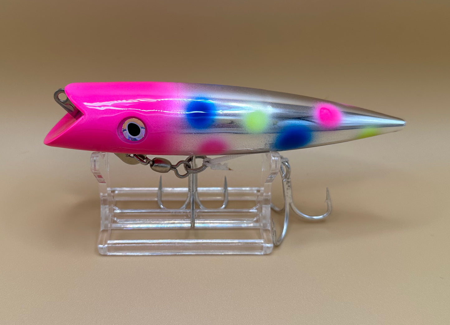 Chrome Pink Wonderbread 5" 131 Custom Salmon Plug
