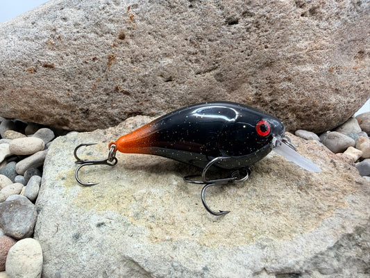 Black Orange Tail 131 Square Bill 1.5
