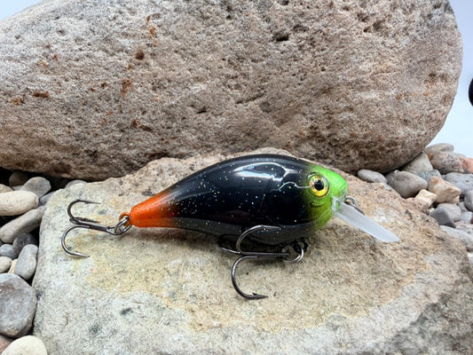 Black Green Head Orange Tail 131 Square Bill 1.5