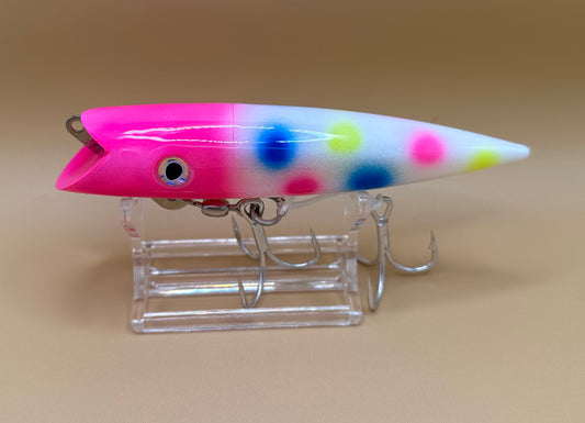 Glow Pink Wonderbread 5" FWJO Custom Salmon Plug